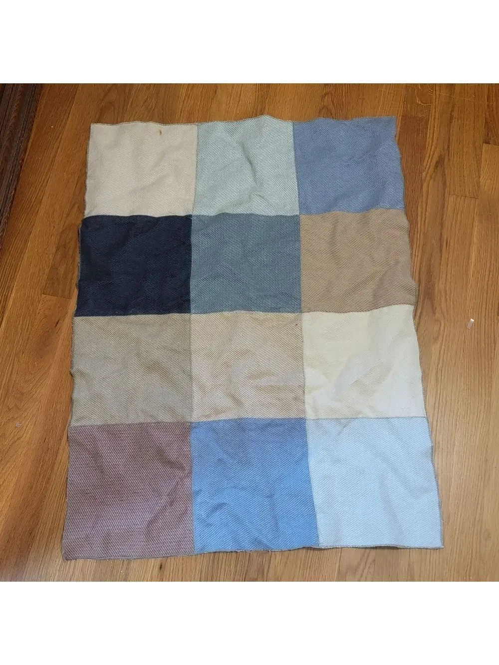 Vtg Quilt Handmade Crib Baby Blanket Children Clown elephant ducks